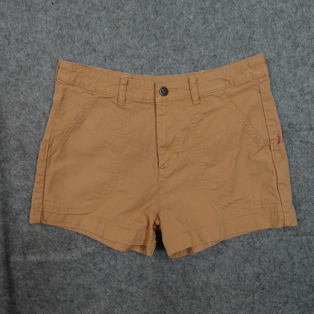 Patagonia Shorts Womens 6 Stand Up Canvas Cotton Brown 3" Organic Hiking Outdoor